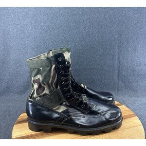 Vintage Jungle Boots Men's 13W Duck Hunter Camo Combat Lace Up Military Boots